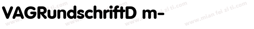 VAGRundschriftD m字体转换